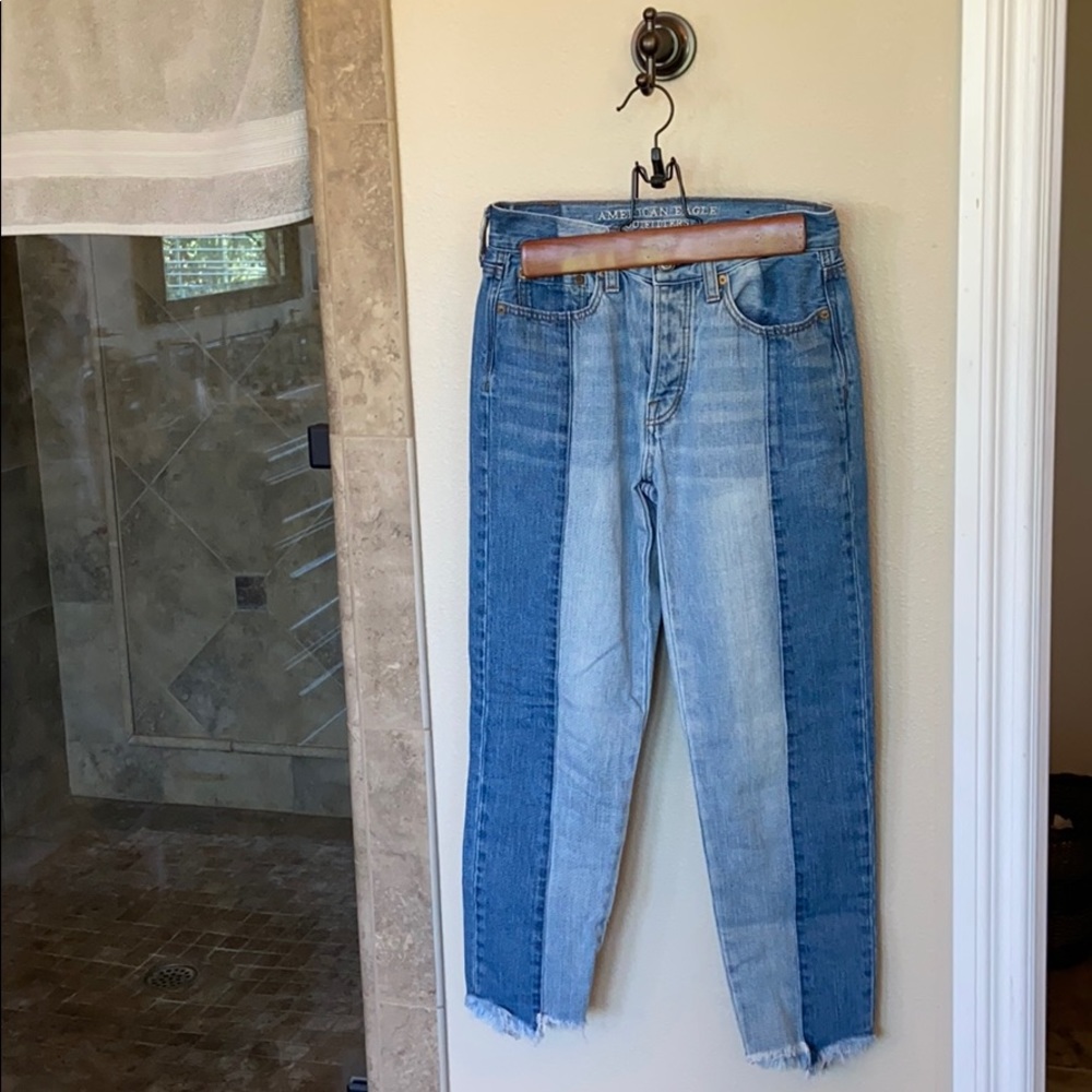 Vintage high rise cropped jeans